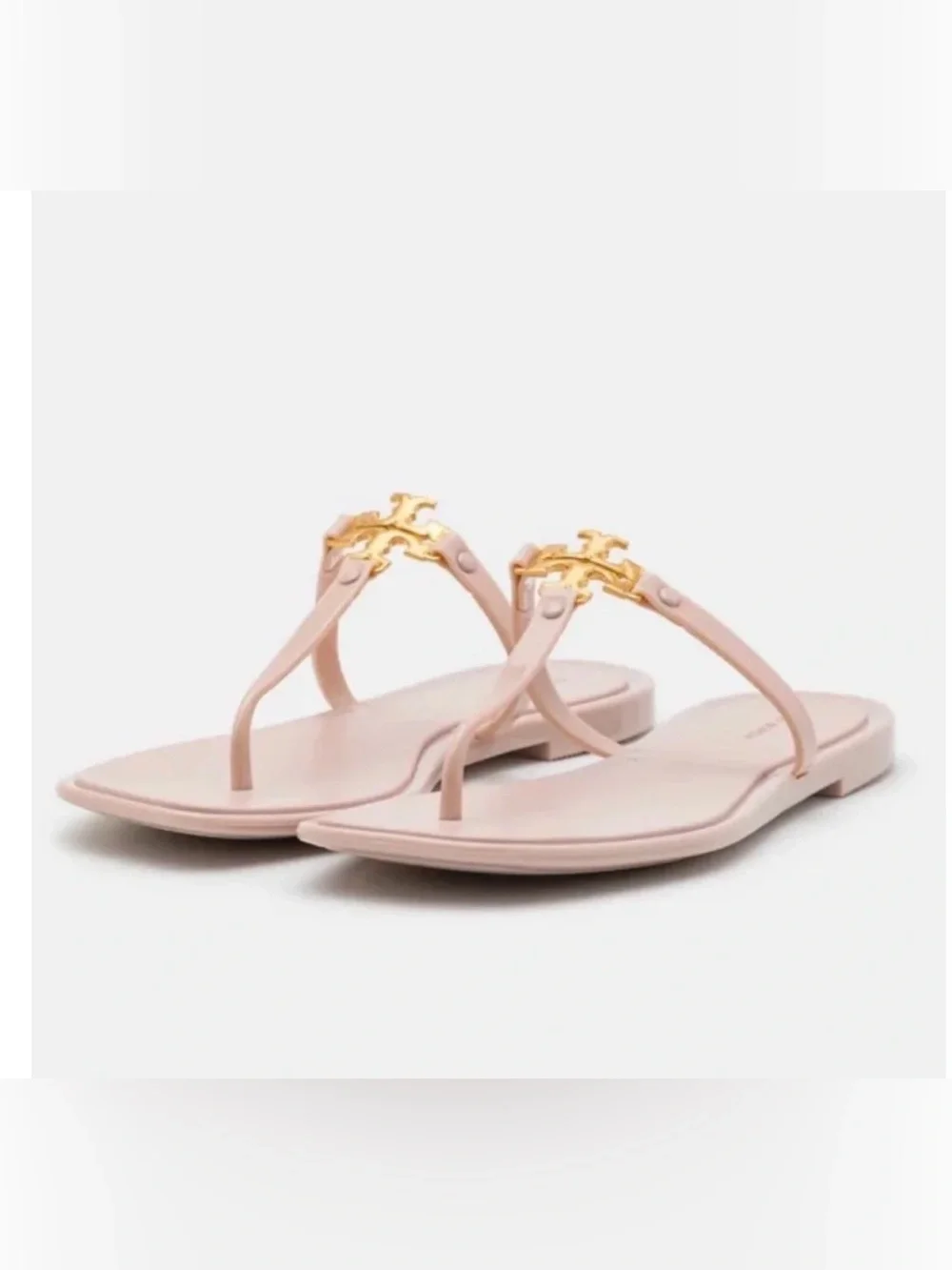 Tory Burch Roxanne Jelly Sandals in Meadowsweet/Gold color size 10